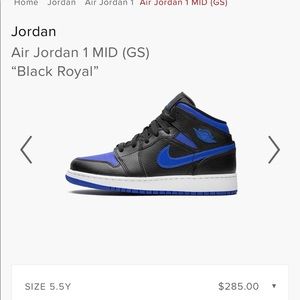 Jordan 1 miss 5.5Y